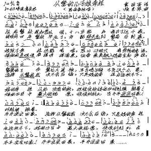 从警的儿子娘牵挂_歌谱投稿_词曲:童国富 张艺军