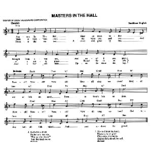 MASTERS IN THE HALL_外国歌谱