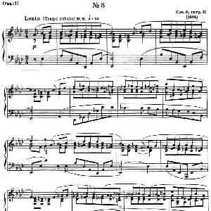 斯克里亚宾12首钢琴练习曲 Op8 钢琴谱 斯克里亚宾