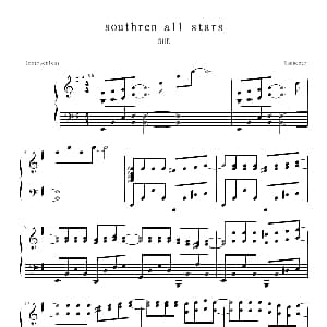 southren all stars 钢琴谱