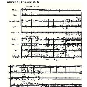 D大调第二交响曲 Op.36 第二乐章