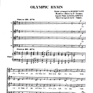 OLYMPIC HYMN_外国歌谱