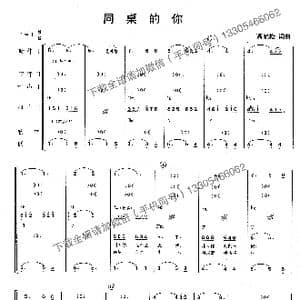 同桌的你_歌曲简谱_词曲:高晓松 高晓松