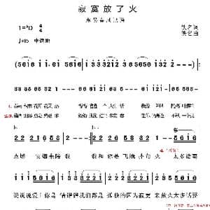 寂寞放了火_歌曲简谱_词曲:潘攀 潘攀