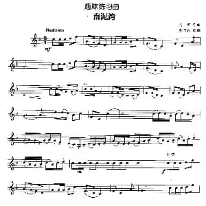 趣味练习曲 南泥湾