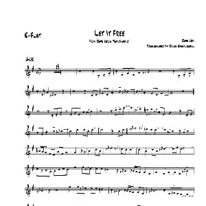 萨克斯谱 | Let It Free 中音萨克斯