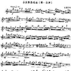 长笛曲谱 | 苔莱曼奏鸣曲 第一乐章