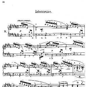 Akvareller Op.19 钢琴谱 尼尔斯 威廉 加德 Niels Wilhelm Gade