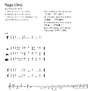 Baga Giné 非洲手鼓谱