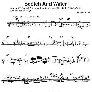 萨克斯谱 | Scotch And Water