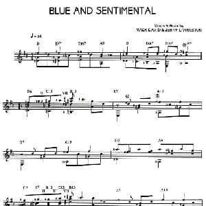 BLUE AND SENTIMENTAL 吉他谱