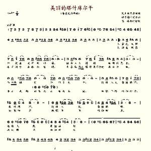 美丽的塔什库尔干_歌谱投稿