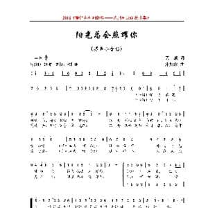 阳光总会照耀你_歌曲简谱_词曲:罗建民 朱加农