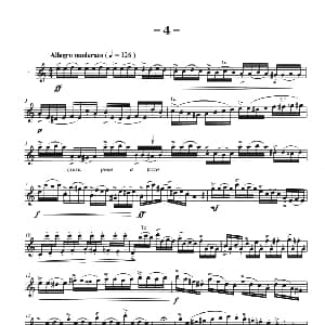 萨克斯谱 | 菲林萨克斯管练习曲 4 弗朗茨 威廉 费林原曲 李志远改编