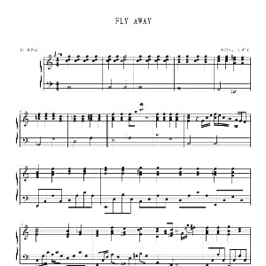 FLY AWAY 钢琴谱
