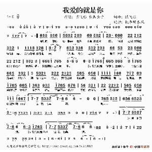 我爱的就是你_歌谱投稿_词曲:陈飞彤 陈飞彤