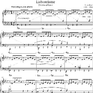 爱之梦 No.3 钢琴谱