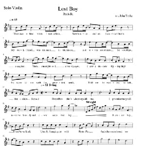 Lost Boy_外国歌谱