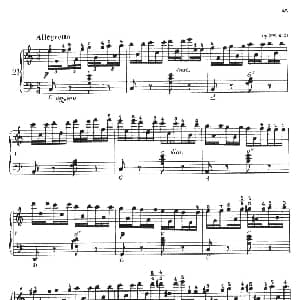 手风琴谱 | 车尔尼手风琴练习曲集 第Ⅱ册 第21 23首