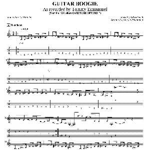 tommy emmanuel guitar boogie 吉他谱