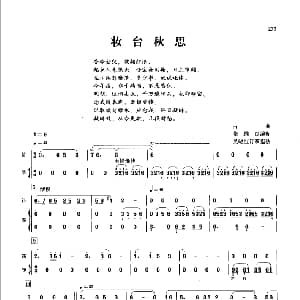 妆台秋思 笛 箫 古曲 张维良 吴晓红订筝指法