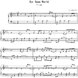 Our Same Word 钢琴谱 Yiruma作曲 SilverRay制谱