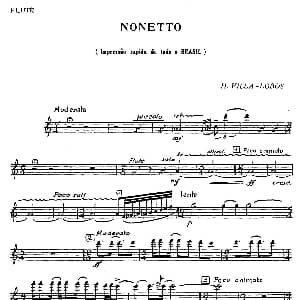 长笛曲谱 | Nonetto 长笛分谱