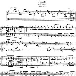 Toccata BWV 916 钢琴谱 约翰.塞巴斯蒂安.巴赫