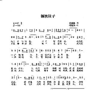 钢铁汉子_歌曲简谱_词曲:陈启新词 杨柏涛曲