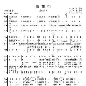 梅花引_歌谱投稿_词曲:韩静霆 徐沛东