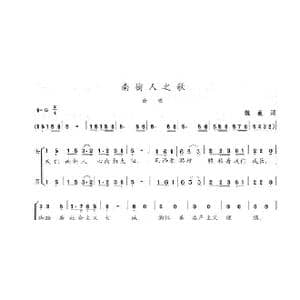 南街人之歌_歌曲简谱_词曲:魏巍 陈志昂