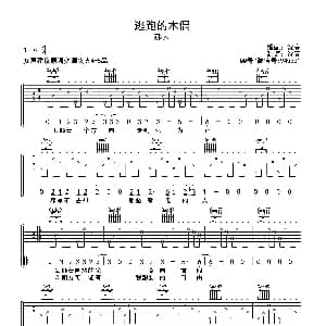 逃跑的木偶 吉他谱 郝云 沈亮制谱
