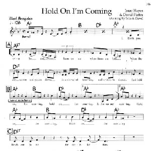Hold On I'm Coming_外国歌谱