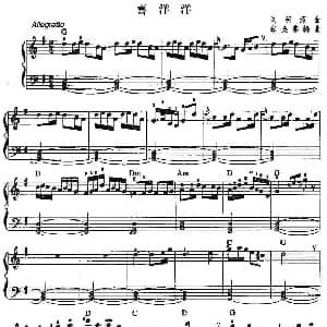 喜洋洋 钢琴谱 刘明源