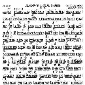 望江亭 见贼子不由我怒容满面_歌曲简谱_词曲:暂无 恒流星制谱