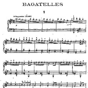 Ten Bagatelles Op.5 钢琴谱 亚历山大 齐尔品 Alexander Tcherepnin