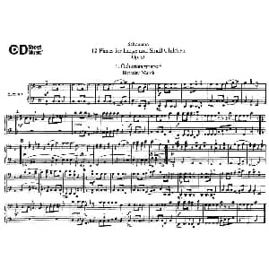 12首为孩子们而作的四手联弹曲 Op.85 钢琴谱 罗伯特 舒曼