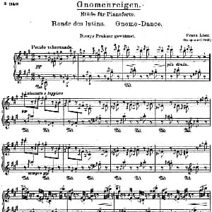 李斯特音乐会练习曲 S145 钢琴谱 李斯特