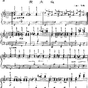 手风琴谱 | 手风琴世界名曲 萤火虫 美 P 休斯