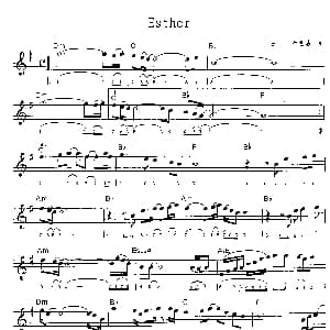 萨克斯谱 | Esther 肯尼基