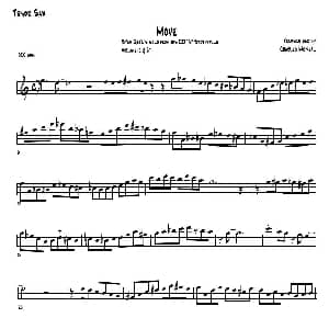 萨克斯谱 | Move Stan Getz