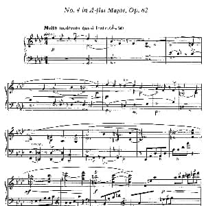 4 Valses Caprice 钢琴谱 加布里埃尔 福雷