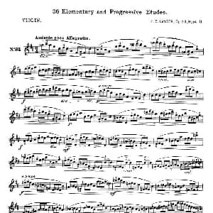 小提琴谱 | 开塞 KAYSER 36首小提琴练习曲之34