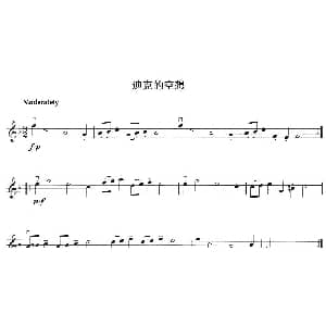 小提琴谱 | 迪克的空想