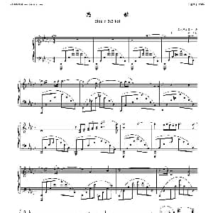 悲歌 钢琴谱 拉赫马尼若夫