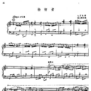 手风琴谱 | 杨柳青 杨文涛改编版 江苏民歌 杨文涛改编