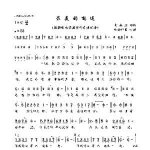 最美的邂逅_歌曲简谱_词曲:史淑红 史淑红