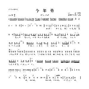 今年勇_歌曲简谱_词曲:许嵩 许嵩