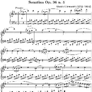 6 Sonatinas Op.36 钢琴谱 穆齐奥 克莱门蒂