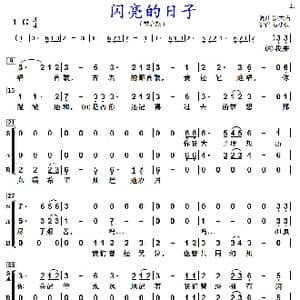 闪亮的日子_歌曲简谱_词曲:罗大佑 罗大佑